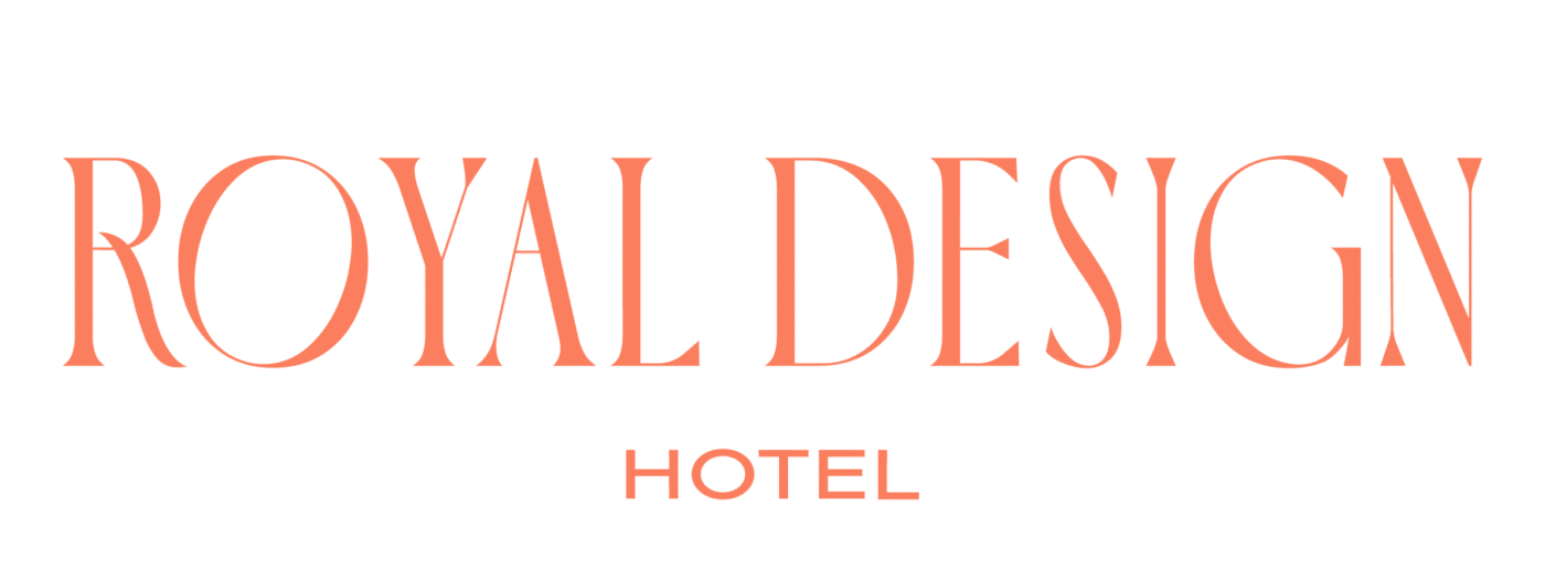 Royal logo principal com descritivo central coral